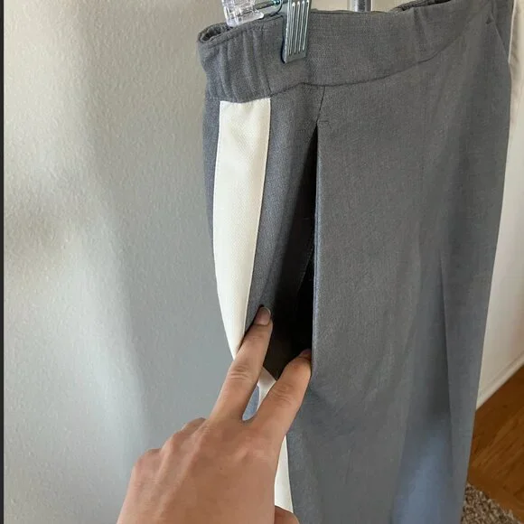 NWT ABERCROMBIE GREY SIDE STRIPE PULL-ON PANTS--WOMEN'S XS - Picture 7 of 10